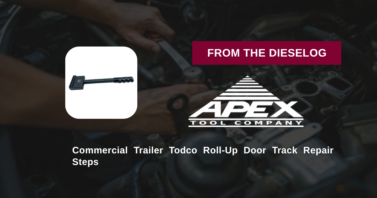 Step-by-step close up layout of ATC9280 door track tweakster jaw engaged on a 1-inch Todco track lip